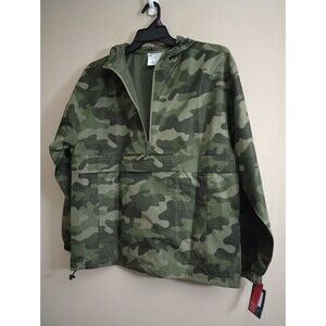 NWT Champion Lightweight Green Camo Waterproof Windbreaker Jacket Size Medium